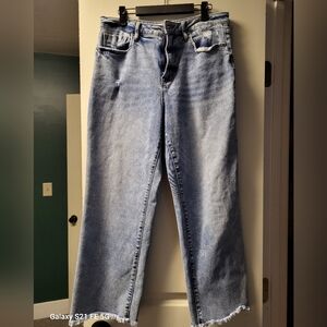 Vigoss Cropped Jeans Royce 70s Line High Rise Straight Leg
